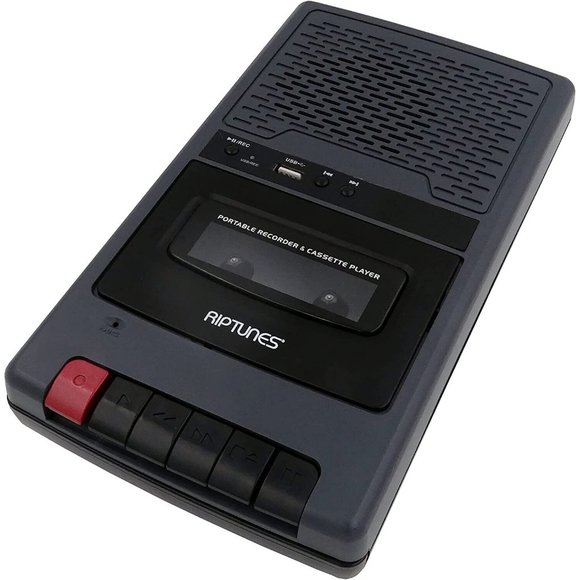 Riptunes RCS220GY Cassette Player, Analog Cassette to Digital MP3 Converter, USB - Picture 1 of 6